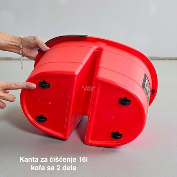 Kanta za čišćenje 16L, Kofa sa dva dela, Kanta za brisanje sa cediljkom, Kanta za čišćenje sa točkićima,Kanta za pranje podova, Profesionalna kanta za čišćenje , mikrofiber mop 120 cm
