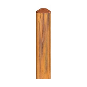 PVC letva za ograde h100 – širina 10 cm hrast