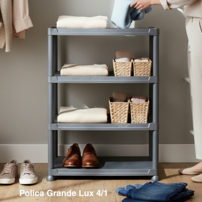 Polica GRANDE LUX 4 ,Polica za knjige , cipelarnik, plasticna polica 