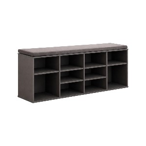 Drveni cipelarnik sa jastukom za sedenje 103,5x48x29,5cm KESPER braon boja