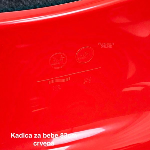 Kadica za bebe 83cm, Plastična kadica za bebe, Kadica za kupanje, kadice za bebe,Kadica za novorođenče, crvena