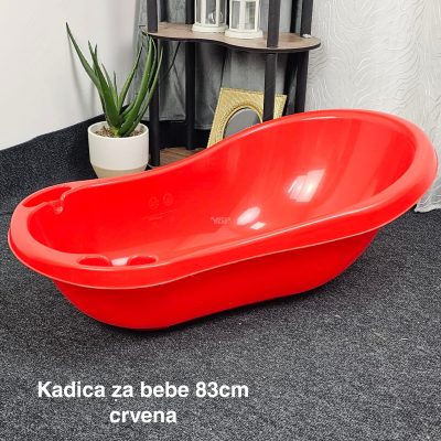 Kadica za bebe 83cm, Plastična kadica za bebe, Kadica za kupanje, kadice za bebe,Kadica za novorođenče, crvena