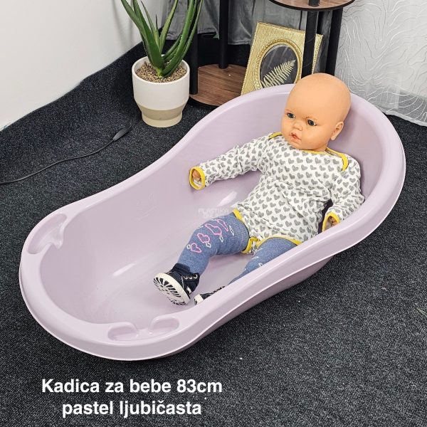 Kadica za bebe 83cm, Plastična kadica za bebe, Kadica za kupanje, kadice za bebe,Kadica za novorođenče ljubicasta