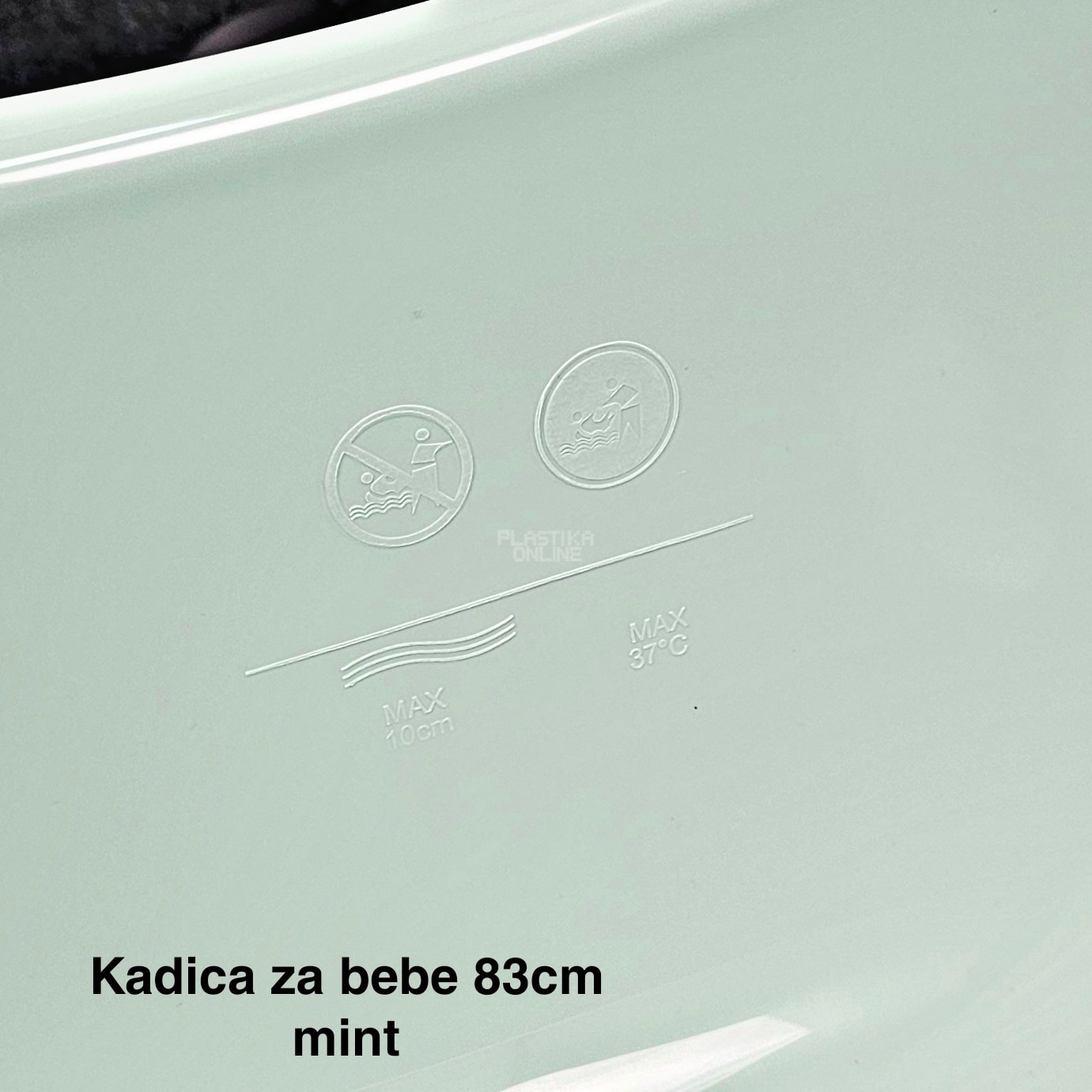 Kadica za bebe 83cm, Plastična kadica za bebe, Kadica za kupanje, kadice za bebe,Kadica za novorođenče, mint