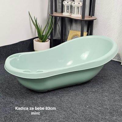 Kadica za bebe 83cm, Plastična kadica za bebe, Kadica za kupanje, kadice za bebe,Kadica za novorođenče, mint