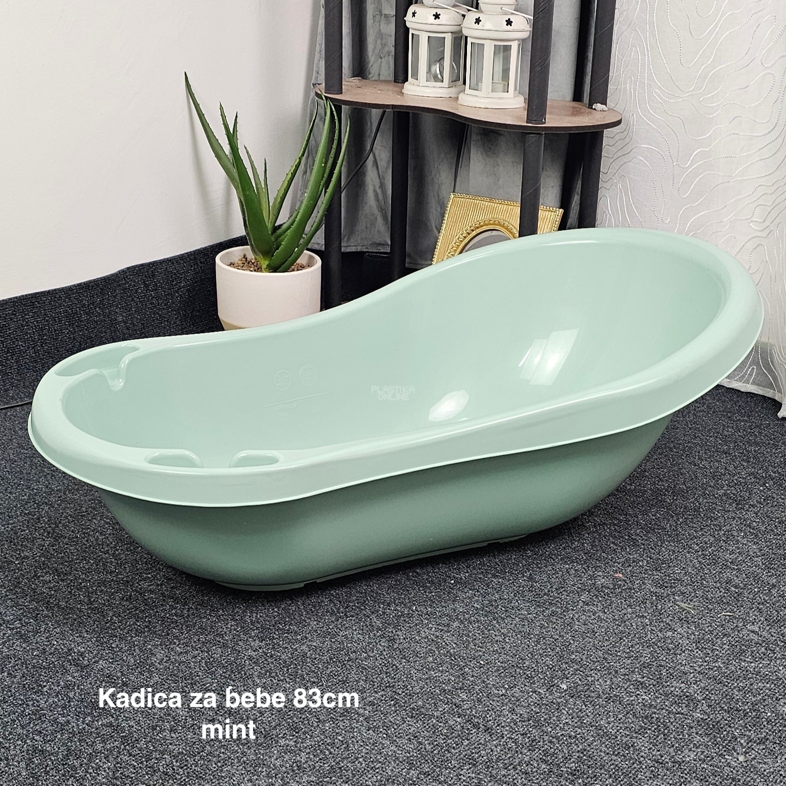 Kadica za bebe 83cm, Plastična kadica za bebe, Kadica za kupanje, kadice za bebe,Kadica za novorođenče, mint
