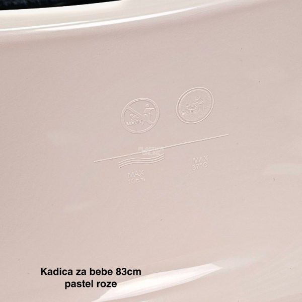 Kadica za bebe 83cm, Plastična kadica za bebe, Kadica za kupanje, kadice za bebe,Kadica za novorođenče, pastel roze