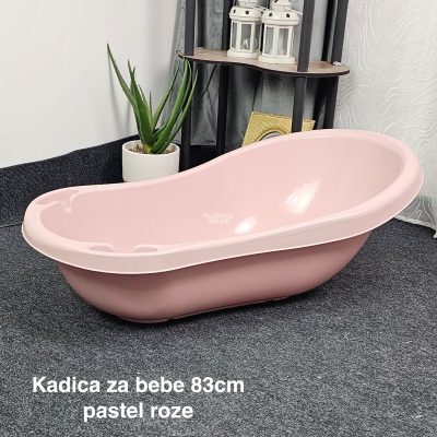 Kadica za bebe 83cm, Plastična kadica za bebe, Kadica za kupanje, kadice za bebe,Kadica za novorođenče, pastel roze