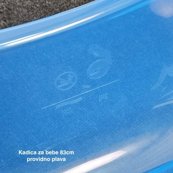 Kadica za bebe 83cm, Plastična kadica za bebe, Kadica za kupanje, kadice za bebe,Kadica za novorođenče, providno plava