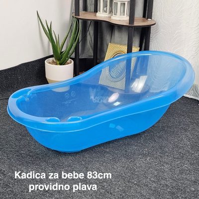 Kadica za bebe 83cm, Plastična kadica za bebe, Kadica za kupanje, kadice za bebe,Kadica za novorođenče, providno plava