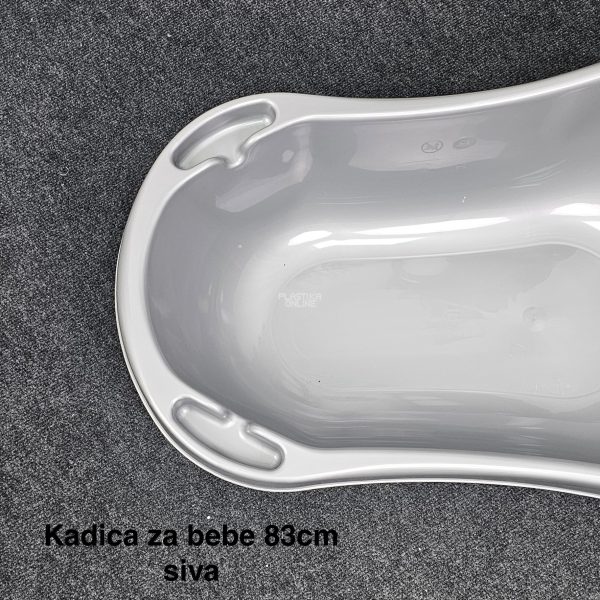 Kadica za bebe 83cm, Plastična kadica za bebe, Kadica za kupanje, kadice za bebe,Kadica za novorođenče, siva