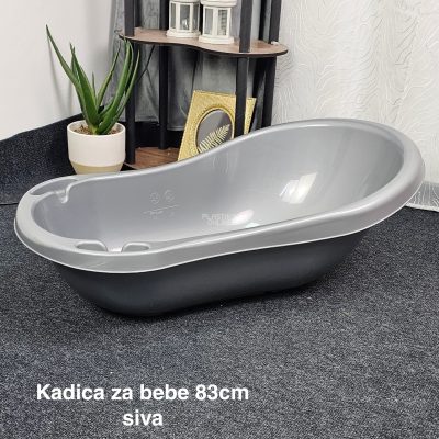 Kadica za bebe 83cm, Plastična kadica za bebe, Kadica za kupanje, kadice za bebe,Kadica za novorođenče, siva