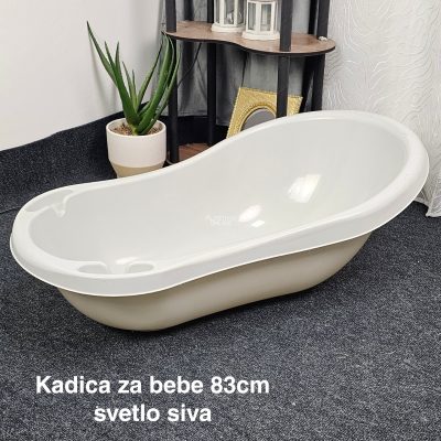 Kadica za bebe 83cm, Plastična kadica za bebe, Kadica za kupanje, kadice za bebe,Kadica za novorođenče, sv siva