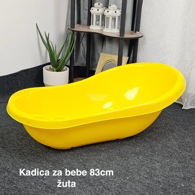 Kadica za bebe 83cm, Plastična kadica za bebe, Kadica za kupanje, kadice za bebe,Kadica za novorođenče, zuta