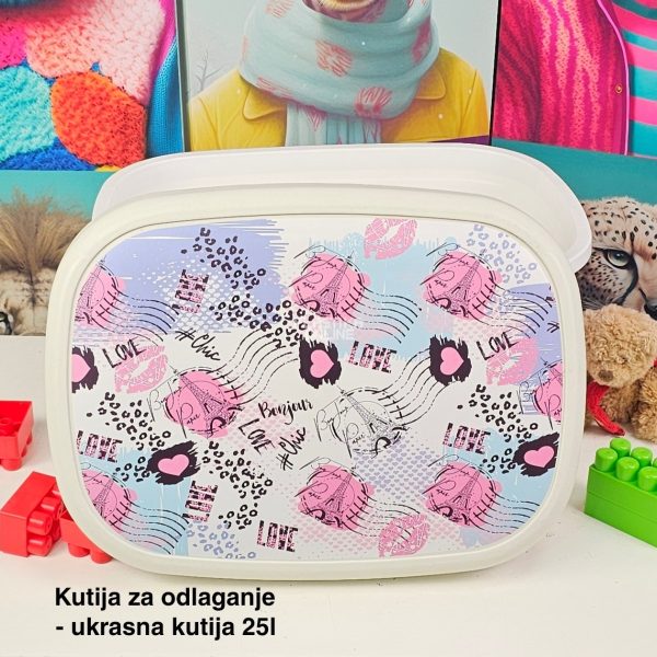 Kutije za odlaganje 25l , ukrasna kutija 25l Ukrasna kutija 25L , kutije za odlaganje, box sa dezenom , plasticne kutije od 25l love