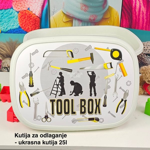 Kutije za odlaganje 25l , ukrasna kutija 25l Ukrasna kutija 25L , kutije za odlaganje, box sa dezenom , plasticne kutije od 25l tool box