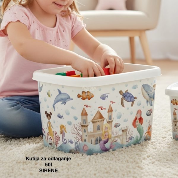 Kutija za odlaganje – ukrasna kutija 50 l, Ukrasna kutija 50L , kutije za odlaganje, box sa dezenom , plasticne kutije od 50l