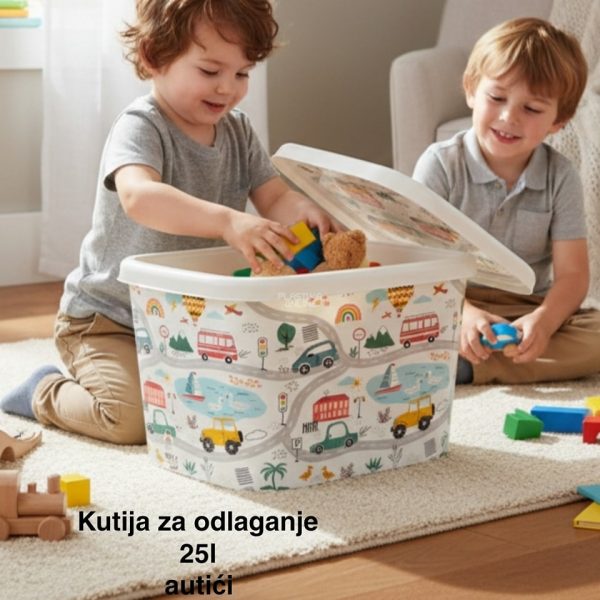 Kutije za odlaganje 25l , ukrasna kutija 25l Ukrasna kutija 25L , kutije za odlaganje, box sa dezenom , plasticne kutije od 25l autic