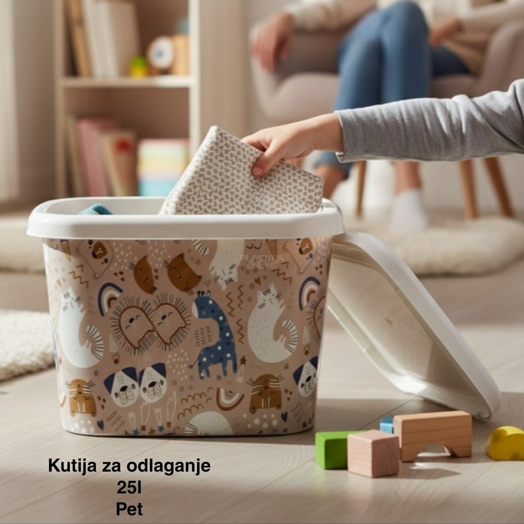 Kutije za odlaganje 25l , ukrasna kutija 25l Ukrasna kutija 25L , kutije za odlaganje, box sa dezenom , plasticne kutije od 25l pet