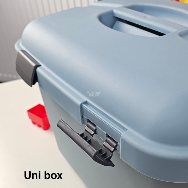 Kutije za odlaganje Uni box 26l, Plastična kutija sa poklopcem, Kutija za odlaganje, Višenamenska kutija za odlaganje, plastična kutija