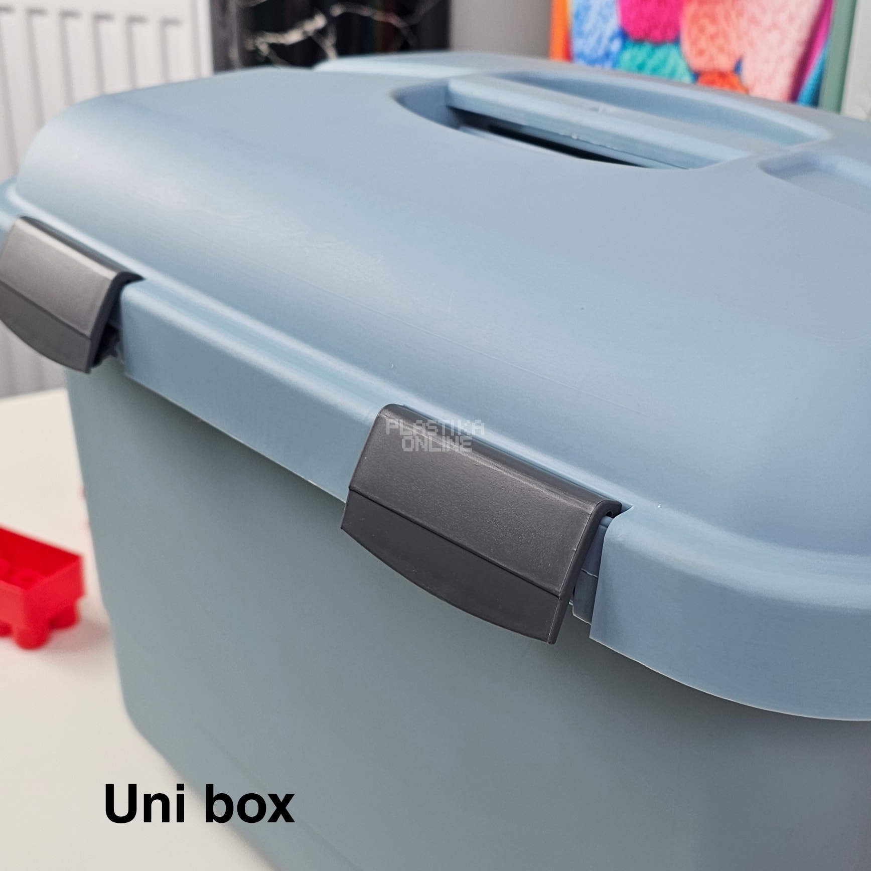 Kutije za odlaganje Uni box 26l, Plastična kutija sa poklopcem, Kutija za odlaganje, Višenamenska kutija za odlaganje, plastična kutija