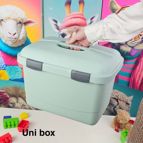 Kutije za odlaganje Uni box 26l, Plastična kutija sa poklopcem, Kutija za odlaganje, Višenamenska kutija za odlaganje, plastična kutija