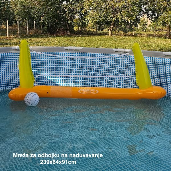 Mreža za odbojku na naduvavanje 239x64x91cm, mreža za odbojku, lopta na naduvavanje