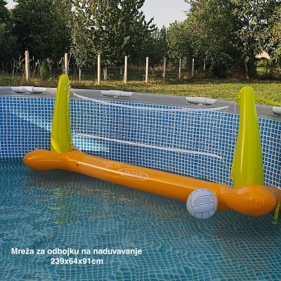 Mreža za odbojku na naduvavanje 239x64x91cm, mreža za odbojku, lopta na naduvavanje