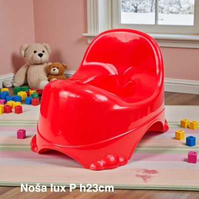 Noša lux P h23, Plastična noša, Noša sa posudom, crvena