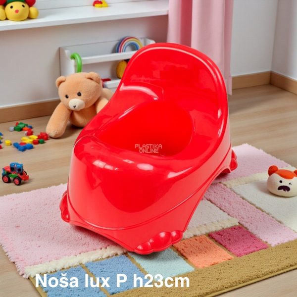 Noša lux P h23, Plastična noša, Noša sa posudom, crvena