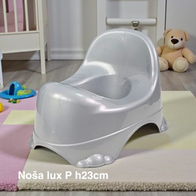Noša lux P h23, Plastična noša, Noša sa posudom, siva
