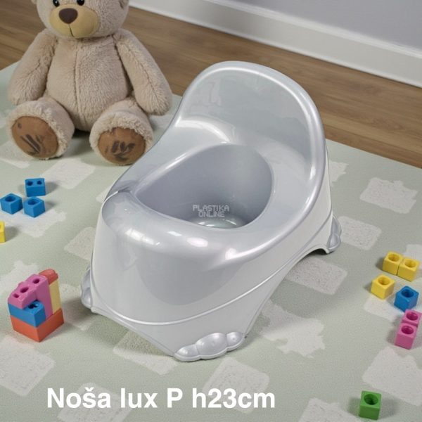 Noša lux P h23, Plastična noša, Noša sa posudom, siva