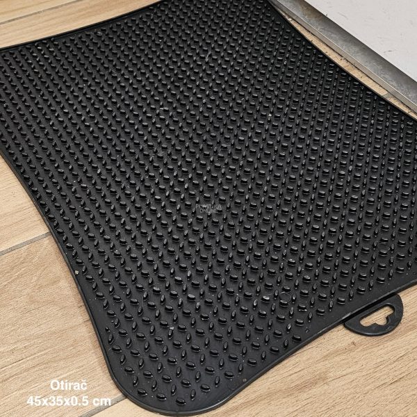 Otirač 45x35x0,5 cm, Plastični otirač, Otirač sa teksturom, Otirač za ulazna vrata, Otirač koji se lako pere
