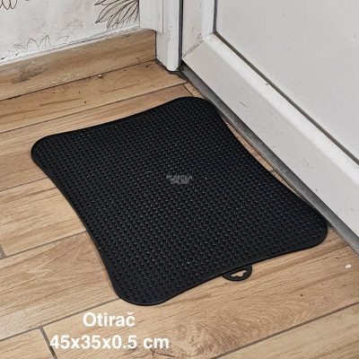 Otirač 45x35x0,5 cm, Plastični otirač, Otirač sa teksturom, Otirač za ulazna vrata, Otirač koji se lako pere
