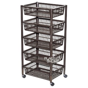 Polica Cubo 5u1 – braon
