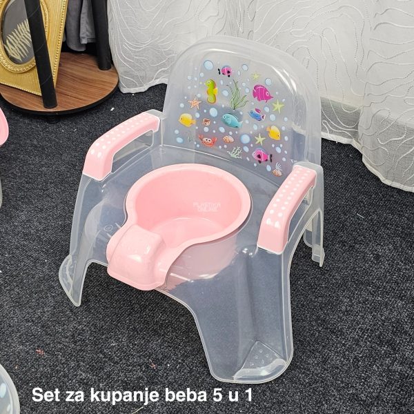 Set za kupanje beba CM700, Kadica za bebe, Mrežica za kupanje beba, Kofa za vodu 13L, Polivač za bebe, Noša za bebe providni