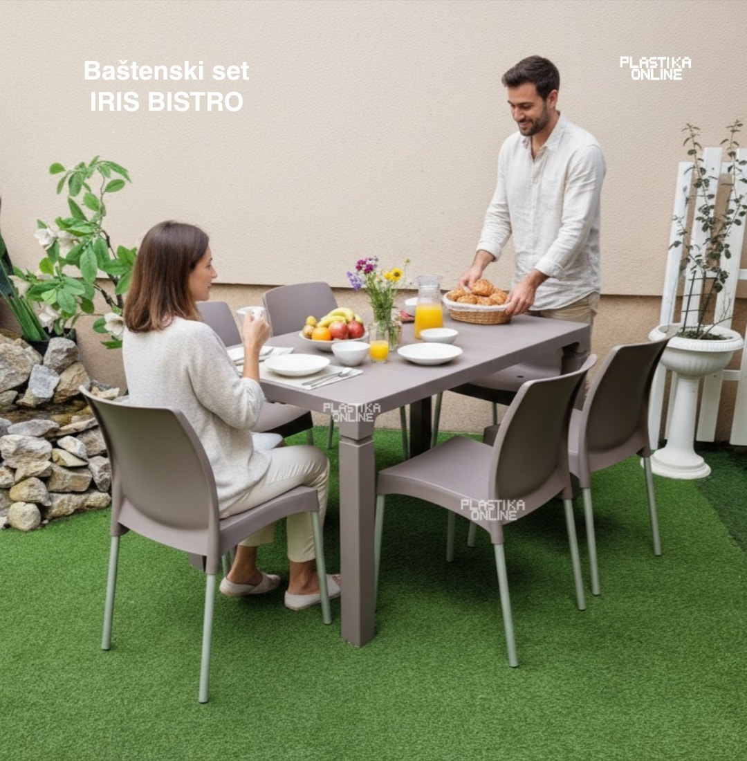 Baštenska garnitura Iris Bistro tamna moka