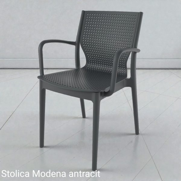 plastična stolica Modena antracit