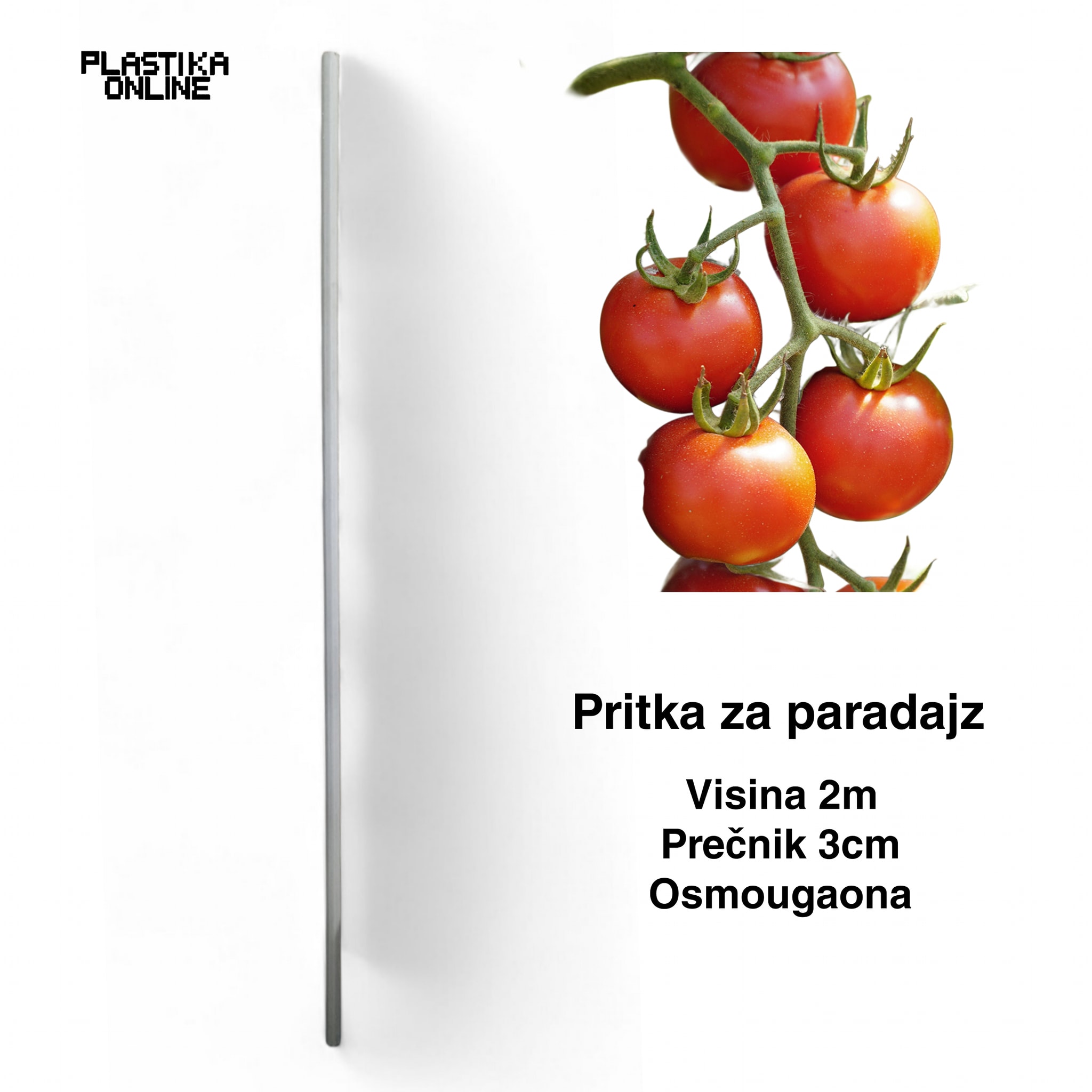 Pritka za paradajz PVC