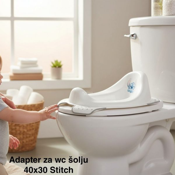 Adapter za wc šolju 40x30 Stitch, adapter za wc šolju, siguran adapter za WC šolju