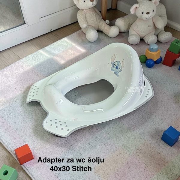 Adapter za wc šolju 40x30 Stitch, adapter za wc šolju, siguran adapter za WC šolju