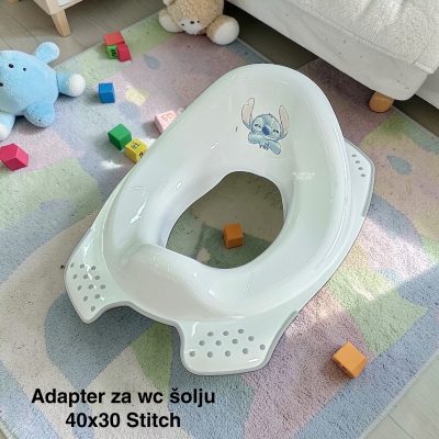Adapter za wc šolju 40x30 Stitch, adapter za wc šolju, siguran adapter za WC šolju