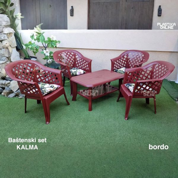 Baštenska garnitura Kalma Bordo