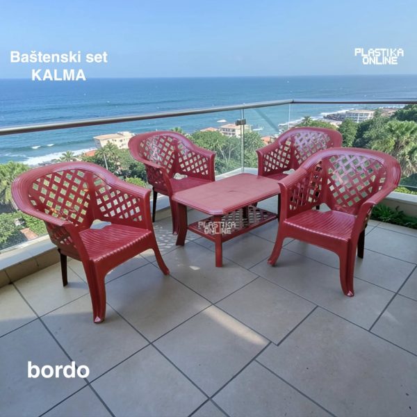 Baštenska garnitura Kalma Bordo