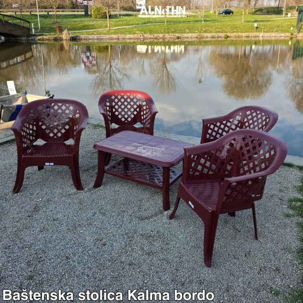 Baštenska garnitura Kalma Bordo