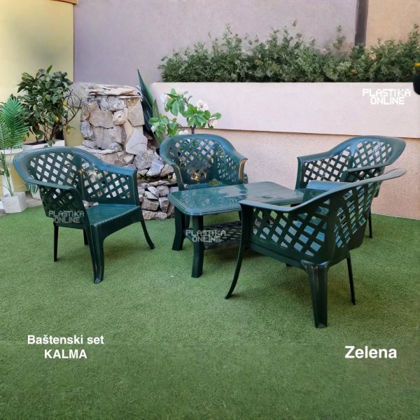 Baštenska garnitura zelena