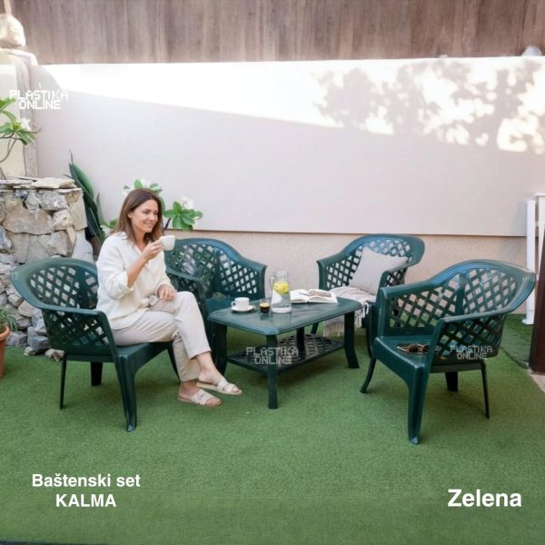 Baštenska garnitura zelena
