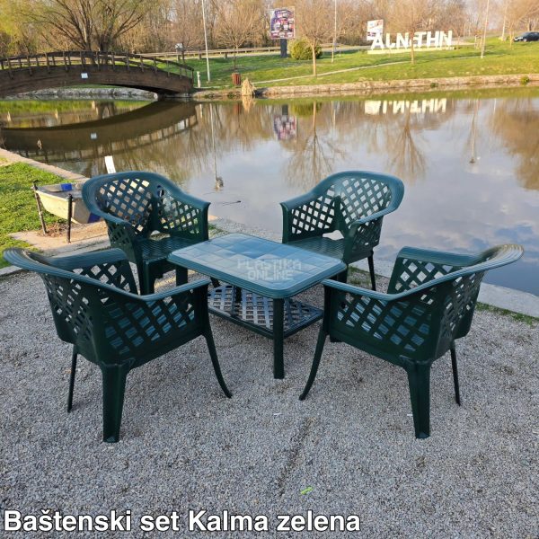 Baštenska garnitura zelena