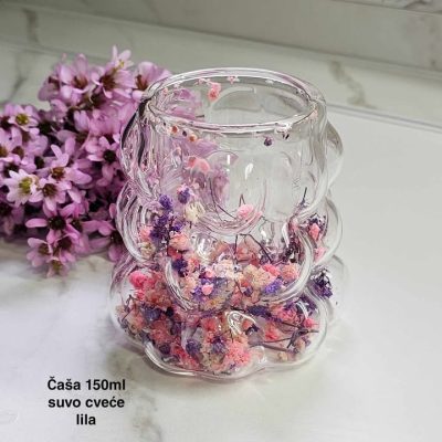 Čaša 150ml, čaše, čaše sa suvim cvećem
