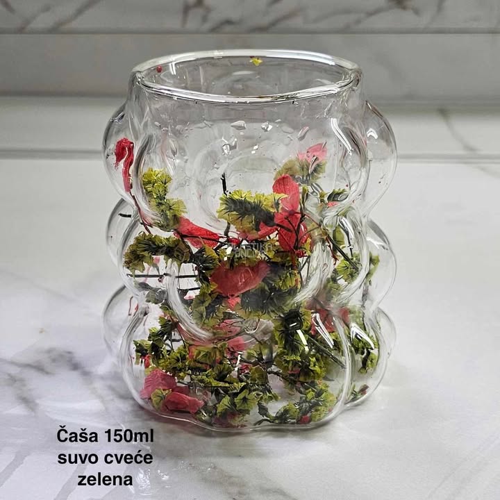 Čaša 150ml, čaše, čaše sa suvim cvećem